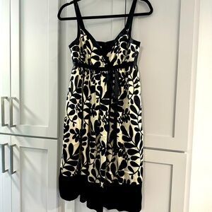 Silk 90s Maggy London Babydoll Cocktail Dress with Pockets Size 6